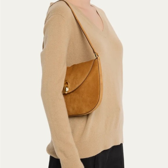 Savette Small Tondo Hobo Bag - Saddle Suede - Picture 8 of 10